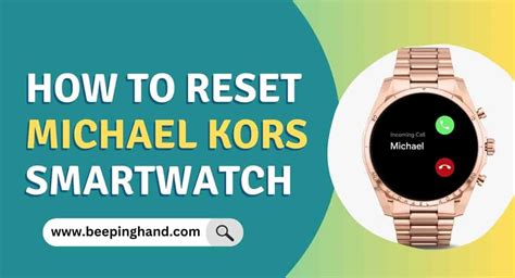 How to Reset Michael Kors Smartwatch: Step